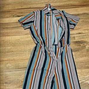 Potter's Pot Multicolor Striped Jumpsuit